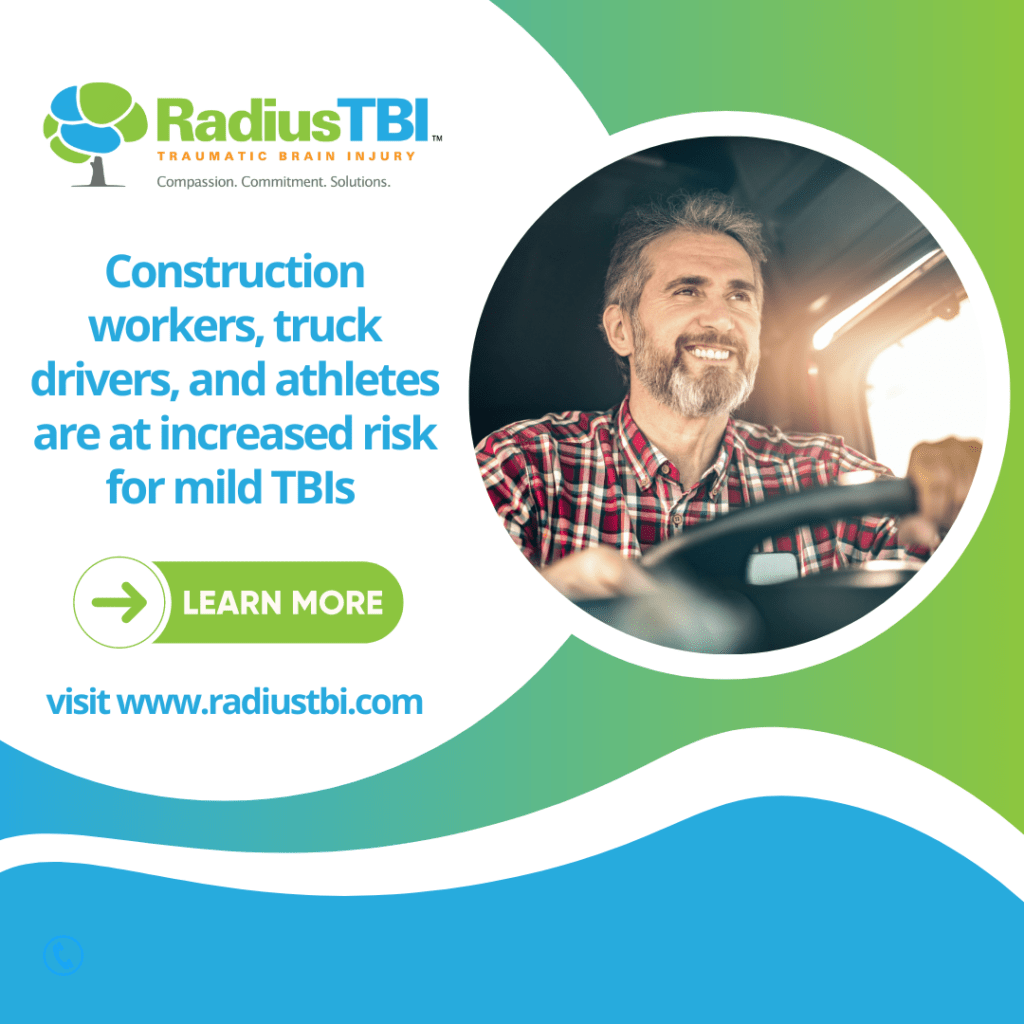 Construction worker, truck drivers, and athletes are at increased risk for TBIs and accidents. (Injured Workers)