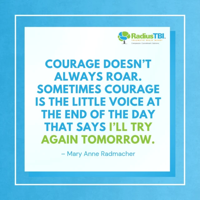 At RadiusTBI, we understand the journey of healing after a traumatic brain injury is one of resilience, patience, and hope. Each small step forward is an act of courage, and every day you choose to keep going, you’re already winning. 💛

Whether you're navigating the challenges of recovery, seeking answers, or supporting a loved one, remember: 𝗶𝘁'𝘀 𝗼𝗸𝗮𝘆 𝘁𝗼 𝘁𝗮𝗸𝗲 𝘁𝗵𝗶𝗻𝗴𝘀 𝗼𝗻𝗲 𝗱𝗮𝘆 𝗮𝘁 𝗮 𝘁𝗶𝗺𝗲. 

We’re here to walk this road together—to empower progress, no matter how gentle the steps may be. 

#HealingIsCourage #BrainInjurySupport #TryAgainTomorrow #TBIRecovery #RadiusTBI #fortlauderdale #tampa #orlando #florida